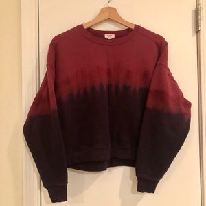 Re/done Classic Crewneck Ombré Sweater